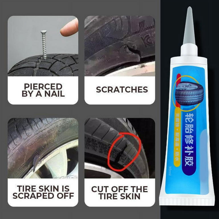 Rubber Tire Repair Glue Repair Tire Cracks Lightweight Easy Operation  Portable Strong Adhesive for Tires