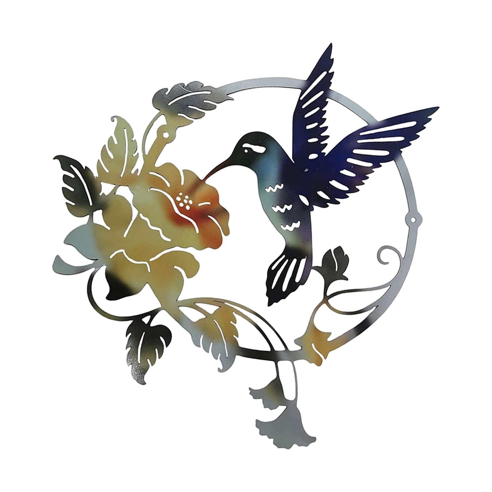 Wall Art Decor Metal Wall Art Bird on Tree Branch Metal Bird Wall