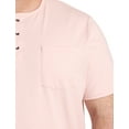 thumbnail image 2 of Slub Henley Shirt Silver Pink 7XLT, 2 of 5