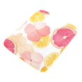 thumbnail image 7 of Yayeee Bath Rug for Bathroom Floor Non Slip Contour Fluffy Soft Absorbent Mat, 20"x24", Pink Floral Orange, 7 of 7