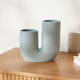 thumbnail image 2 of Anko U Shape Blue Vase, 2 of 5