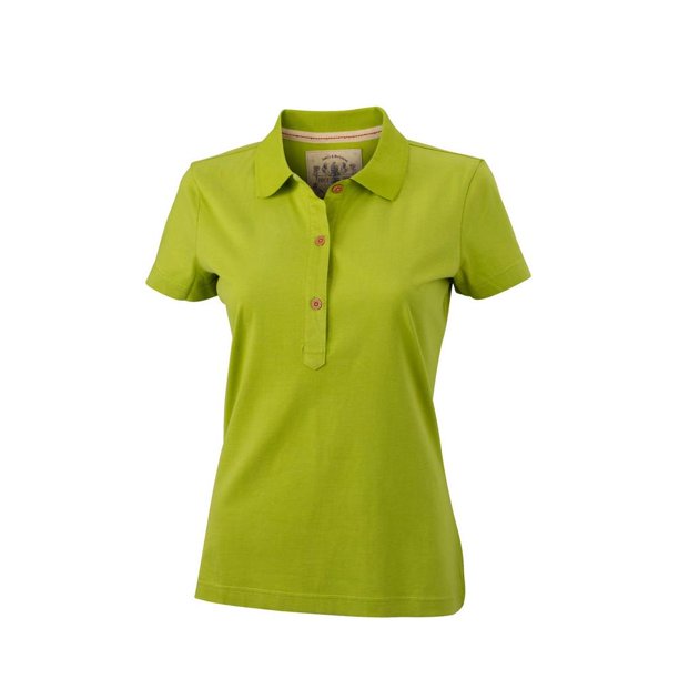 James and Nicholson - Polo modelo Vintage para mujer señora (Verde Lima)