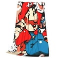 thumbnail image 7 of Lsque Mario Pattern Fuzzy Fleece Throw Blanket Extra Large,Super Soft,Fluffy and Warm Blankets for Couch,Bed,All Season Use (50"x40"), 7 of 7