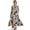 Black Tropical Monstera Palm Leaves, variant on Aztec Crane Cherry Blossom Print Women's Summer Maxi Dress Cotton Linen Casual Sleeveless Crewneck Loose T-Shirt Dress with Pockets, Long Beach Sundress Travel Vacation Outfits, 4XL