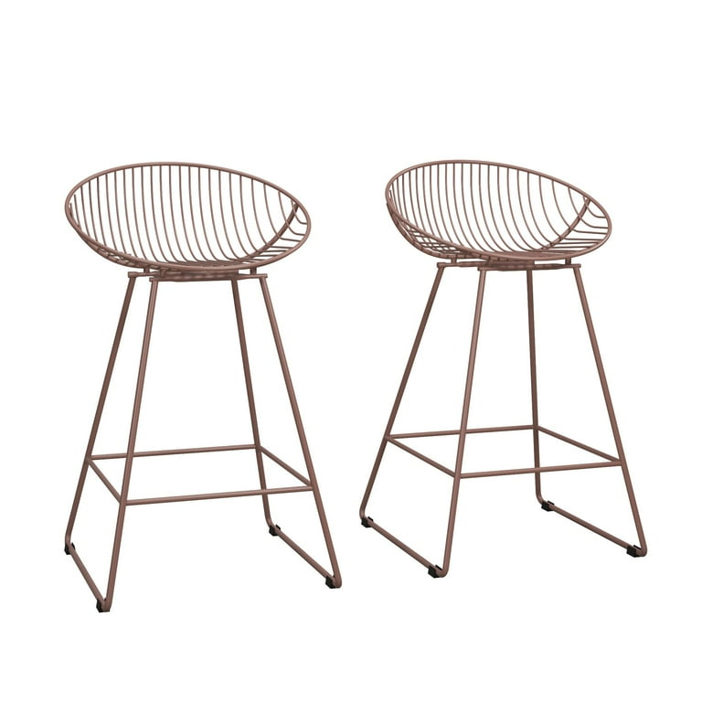 Cosmoliving by cosmopolitan ellis deals wire metal counter stool