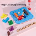 thumbnail image 4 of Juguetes De Bloques De Cubo De Batalla De Madera, Juguetes Educativos Portátiles Para Niños, Juego Interactivo Para Padres E Hijos Para Niños Mayores De 3 Años Eigraketly  FN006931-02, 4 of 6