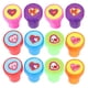 thumbnail image 1 of 20 sellos de corazón para niños, autoentintables, ideales para intercambios en el aula, fiestas, regalos, bolsas de sorpresas y mucho más. Sellos de espuma fáciles de sujetar, colores surtidos., 1 of 8
