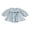 Blue, variant on BemeyourBBs Baby Girl Floral Romper Dress Long Sleeve Smocked Bow Jumpsuits