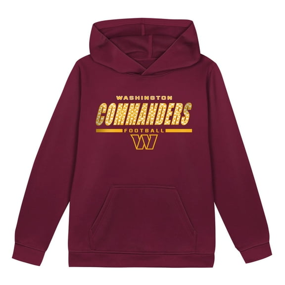 WASHINGTON COMMANDER Boys Primry Color Cotton Fleece Hoodie