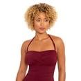 Time and Tru Women’s and Plus Bandeau Twist Front One Piece Swimsuit