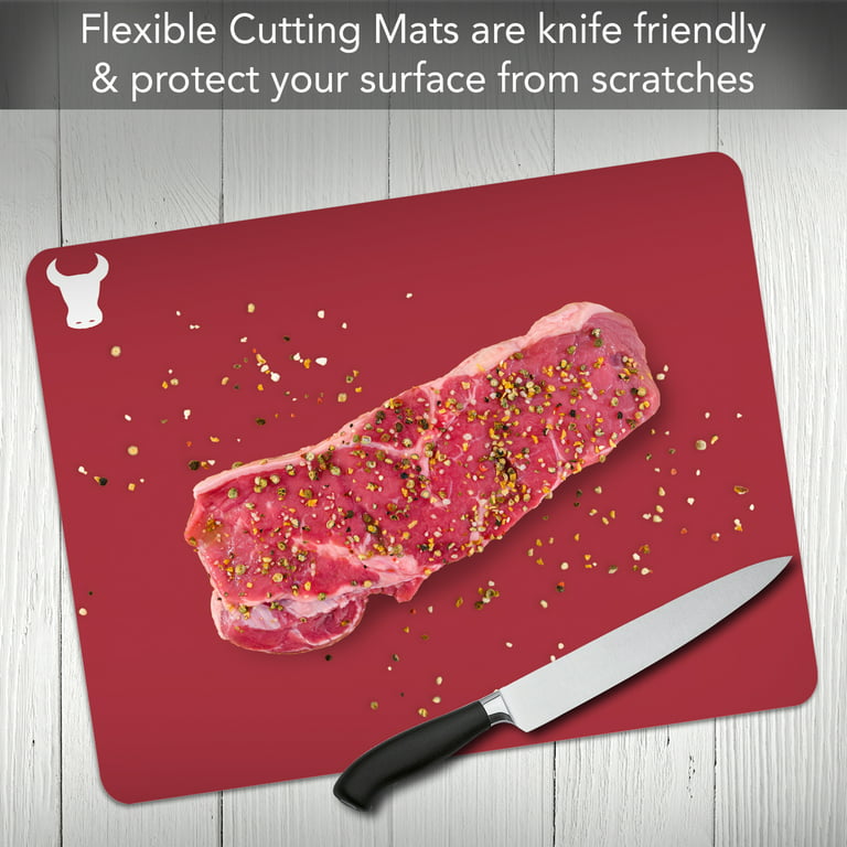 Joie Color Coded Flexible Cutting Mats (4 Pack) Multicolor