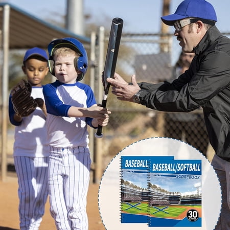 2 Pcs Baseball Scorebook 11 x 14 Softball Score Keeping Book 30 Games Scorebook with Pitch Count Individual Player Stats Batting Average Chart for Coaches Sporting Goods$$Sport & Recreation Other 2 Pcs Baseball Scorebook 11 x 14 Softball Score Keeping Book 30 Games Scorebook with Pitch Count Individual Player Stats Batting Average Chart for Coaches Sporting Goods$$Sport & Recreation Other