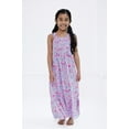 thumbnail image 4 of SEGA Sonic The Hedgehog Tails Knuckles Square Neck Smocked Maxi Dress Little Kid to Big Kid, 4 of 5