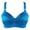 Blue, variant on 2023 Summer Savings! Bras for Womens,loopsun Women Fashion Printed Bra Wire Free Underwear One-Piece Bra Everyday Underwear