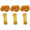 thumbnail image 1 of 6pcs Fake Chicken Nuggets French Fries Artificial Fried Cooked Food Model Food Sample, 1 of 5