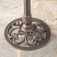 thumbnail image 3 of Chandler Outdoor Aluminum Top Bird Bath with Iron Base, Bronze, 3 of 6