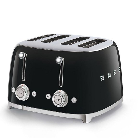 Tostador Smeg 4 Rebanadas Interfaz Multifunción Color Negro