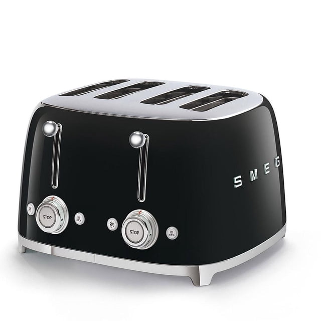 Tostador Smeg 4 Rebanadas Interfaz Multifunción Color Negro