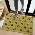 thumbnail image 2 of Yellow Boston Terrier and Flower Door Rugs,Washable Non Slip Door Mats Indoor,Decorative Door Mats,Entry Mat Indoor for Entrance,Bedroom,Kitchen,Bathroom,20"x32", 2 of 6
