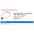 thumbnail image 2 of Hood Release Cable - Compatible with 1996 - 2007 Ford Taurus 1997 1998 1999 2000 2001 2002 2003 2004 2005 2006, 2 of 2