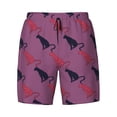 thumbnail image 4 of Lsque Mens Swim Trunks Leopard Print Pattern - Bathing Suit Compression Liner - Beach Swim Shorts Swimwear - (S-3XL) - Stretch Quick Dry -Medium, 4 of 9