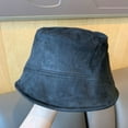 thumbnail image 6 of COCOpeaunt New Women Corduroy Bucket Hat for Women Winter Spring Plain Panama Outdoor Hiking Beach Fishing Cap Sunscreen Female Sunhat Bob, 6 of 6