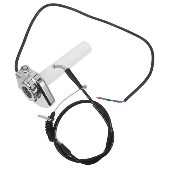 unbranded Empuñadura De Para Motocicleta Con Luz Indicadora Plata De Hierro