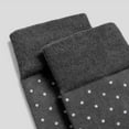 thumbnail image 6 of Men's Polka Dots Dress Crew Fashion Casual Socks, Coral/Navy Blue, 10-13 - 1 Pair, 6 of 7