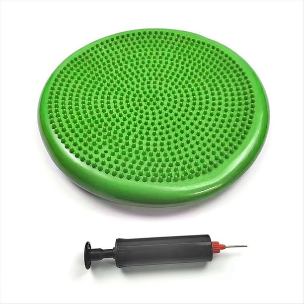 Estera de Equilibrio de Yoga de PVC Verde, Cojín de Masaje Inflable, Entrenador de Equilibrio Deportivo