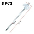 thumbnail image 2 of Non-Rust Heavy Duty Tent Stakes, Secure Support Screw Ground Anchor for Patios & Gardens (Reusable Fluorescence), 2 of 5
