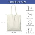 thumbnail image 5 of Hengbo 2 Pack Blank Bulk Cloth Bags Reusable Cotton Tote Bags 13.7 x 15.7 inch for Grocery Shopping DIY  White, 5 of 8