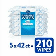 KR Flushable Wipes 5 pk / 42 ct