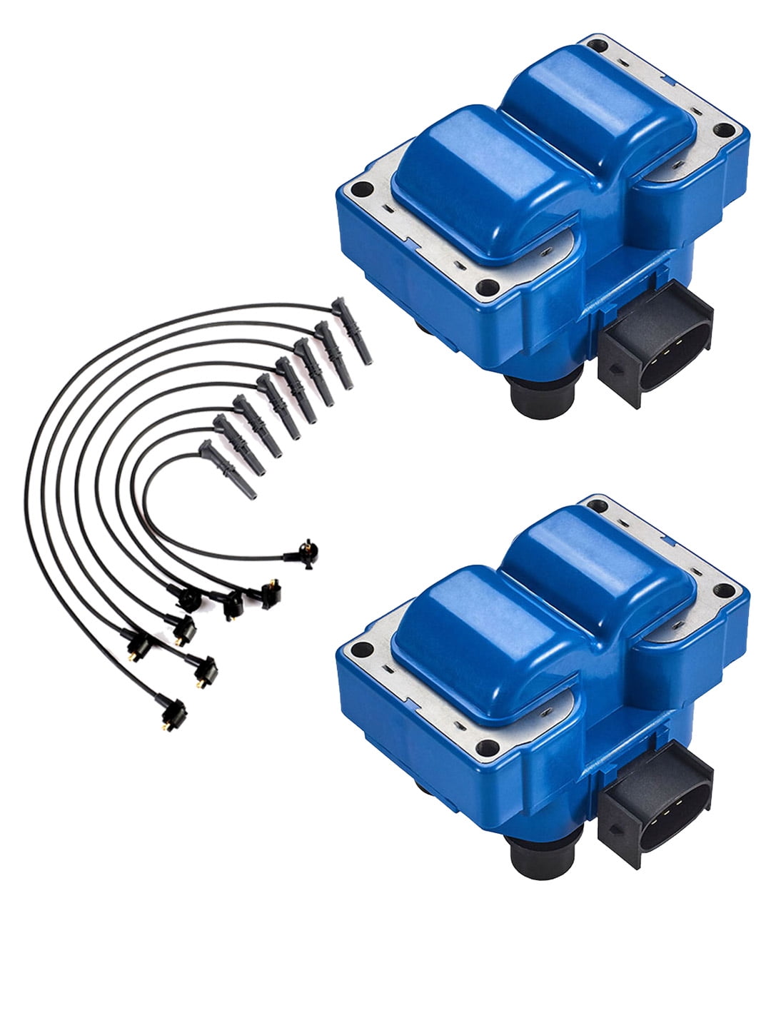 Set of ISA High Performance Ignition Coils and Wireset Compatible with