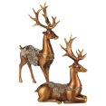 thumbnail image 6 of Clearance 1 Pair Resin Deer Statue Home Office Desktop Decor Ornaments Animal Figurine Deer Decorations Housewarming Gift Garden Sculpture, 6 of 6
