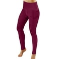 thumbnail image 2 of OHGOD Leggings Butt Lifting,Butt Lift Jeans,Butt Lifting Jeggings For Women,Butt Lift Yoga Pants For Women,Wine,S, 2 of 3