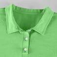 thumbnail image 7 of GrmtClth Polo Shirts for Men Long Sleeve Collared Button Placket With Chest Pocket Lightweight Leisure Outdoor Pullover Tops Light Green XL, 7 of 7