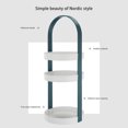 thumbnail image 4 of 3-Tier Vanity Cosmetic Organizer Shelf - Multi-Layer Storage Rack for Makeup, Skincare, Jewelry & Accessories, Sturdy Plastic Countertop Display, 4 of 9