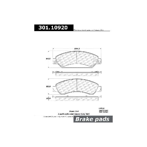 GoParts OE Replacement for 20052006 Chevrolet Silverado 1500 Front Disc Brake Pad Set for