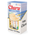 thumbnail image 1 of Churu Premios para Gato Atún y Almeja Caja con 6 Bolsas de 4 Tubos de 14g, 1 of 3