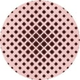 thumbnail image 1 of Ahgly Tapis Rond Lavable en Machine Intérieur Transitionnel Rose Clair, 3 Pieds Rond, 1 of 7