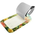 thumbnail image 2 of Square 2Pack PU Leather Cactus Cruise Luggage Tag with Privacy Cover and Name ID Tag for Travel Handbags Backpacks Luggage Tags, 2 of 6