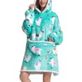 thumbnail image 2 of Manta de Franela Con Capucha ANGGREK Sudadera Con Capucha Cómoda Y Cálida Gran Tamaño Adultos, 2 of 6