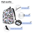 thumbnail image 4 of Rateoe Bright Butterflies1 Pattern Canvas College Laptop Backpack,Travel Daypack,Durable Rucksack Travel Notebook Bag School Backpack Book Bag for Men Women-Small, 4 of 7