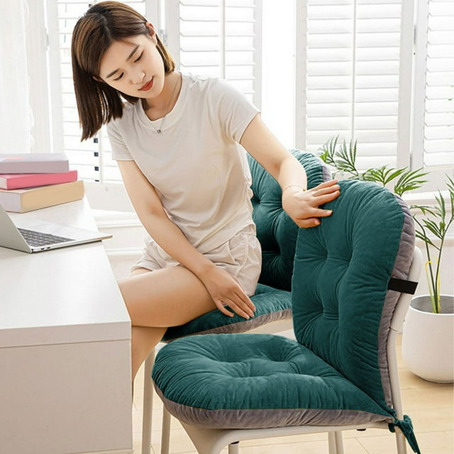 Zenithome Seat and Back Integrated Cushion for Home Living Room Tatami Office Computer Chair Recliner Breathable Tufted Design