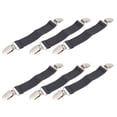 thumbnail image 1 of 6 pares de hebillas fijas multiusos, sujetadores antideslizantes para sábanas, cojines para sofá, Clips antideslizantes, pinzas elásticas de aleación (gris oscuro), 1 of 5