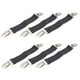 thumbnail image 1 of EeaseMX 6 pares de hebillas fijas multiusos para sábanas, sujetadores antideslizantes para cojines de sofá, pinzas elásticas de aleación (gris oscuro), 1 of 7