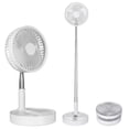 thumbnail image 1 of Ventilador con pilas 9H, mesa plegable, escritorio, suelo, Pedestal, recargable, 4 velocidades, portátil, 8 pulgadas, 1 of 5