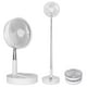 thumbnail image 1 of Ventilador con pilas 9H, mesa plegable, escritorio, suelo, Pedestal, recargable, 4 velocidades, portátil, 8 pulgadas, 1 of 5