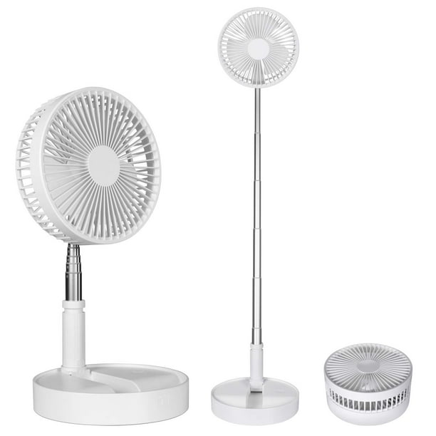 Ventilador con pilas 9H, mesa plegable, escritorio, suelo, Pedestal, recargable, 4 velocidades, portátil, 8 pulgadas