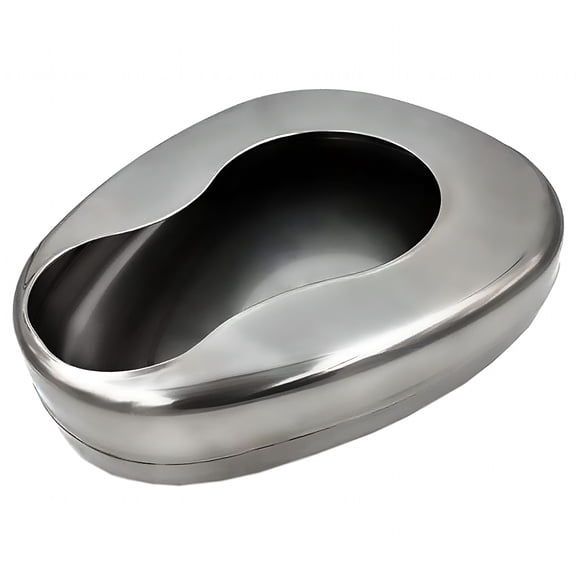 GASTROPOD Bedpans for Elderly Men and Women,Heavy Duty Metal Autoclavable Adult Stainless Steel Bed pan for Medical Centers and Home Use,14 x 11 3/8 Inches